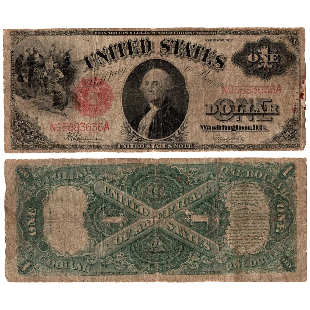 1917 Sawhorse $1 Legal Tender - Fr. 39 - Very Good