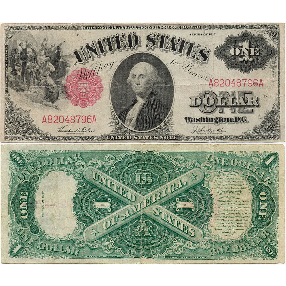 1917 Sawhorse $1 Legal Tender Note - Fr. 36 - Very Fine