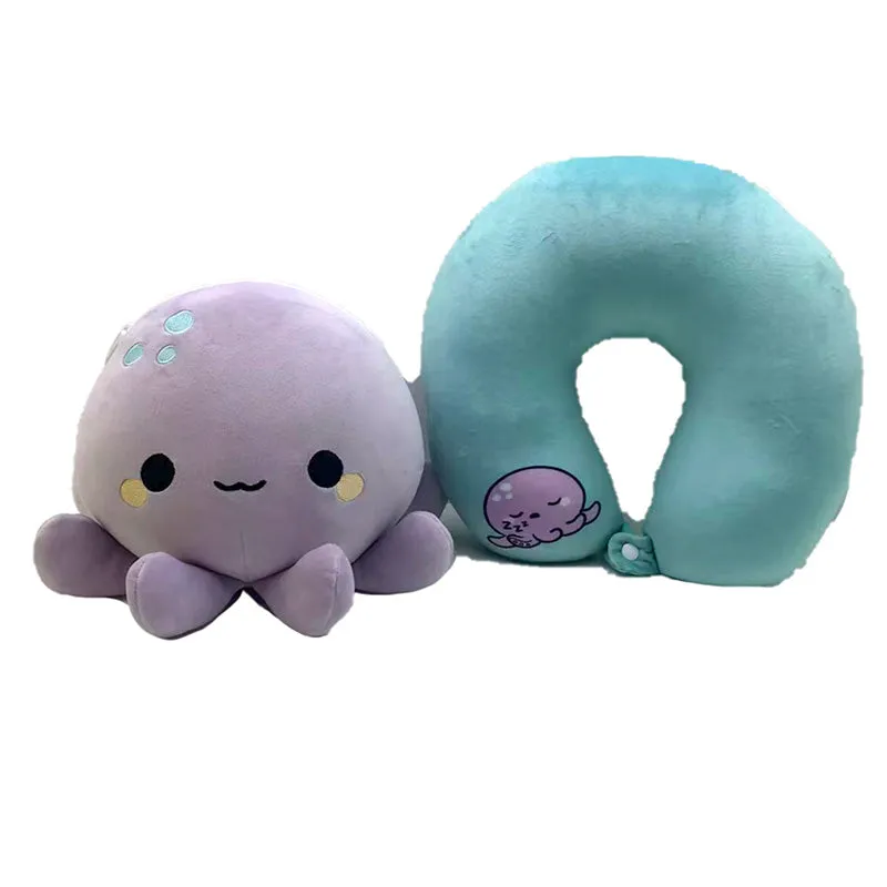 2-in-1 Swapseazzz Travel Pillow and Plush Toy - Wendy the Octopus Adoramals Ocean CUSH375