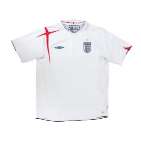 2005/07 England x Umbro Home Football Shirt