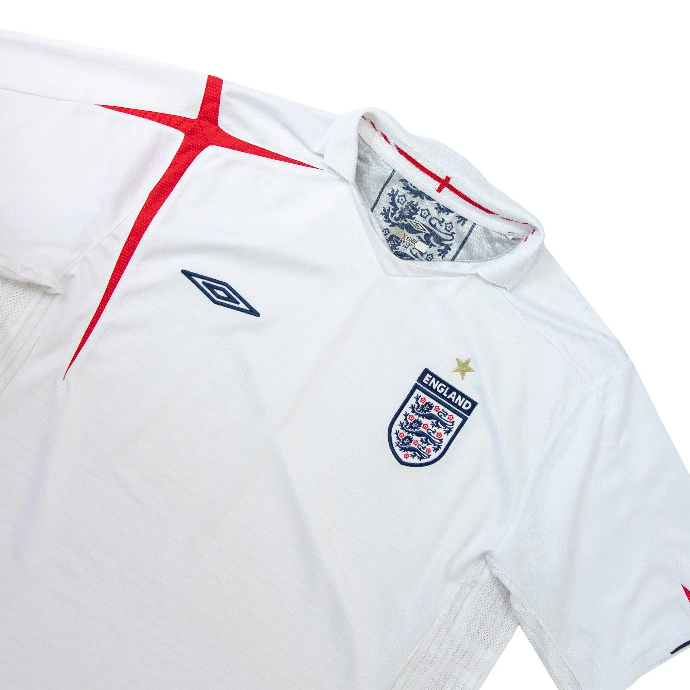 2005/07 England x Umbro Home Football Shirt