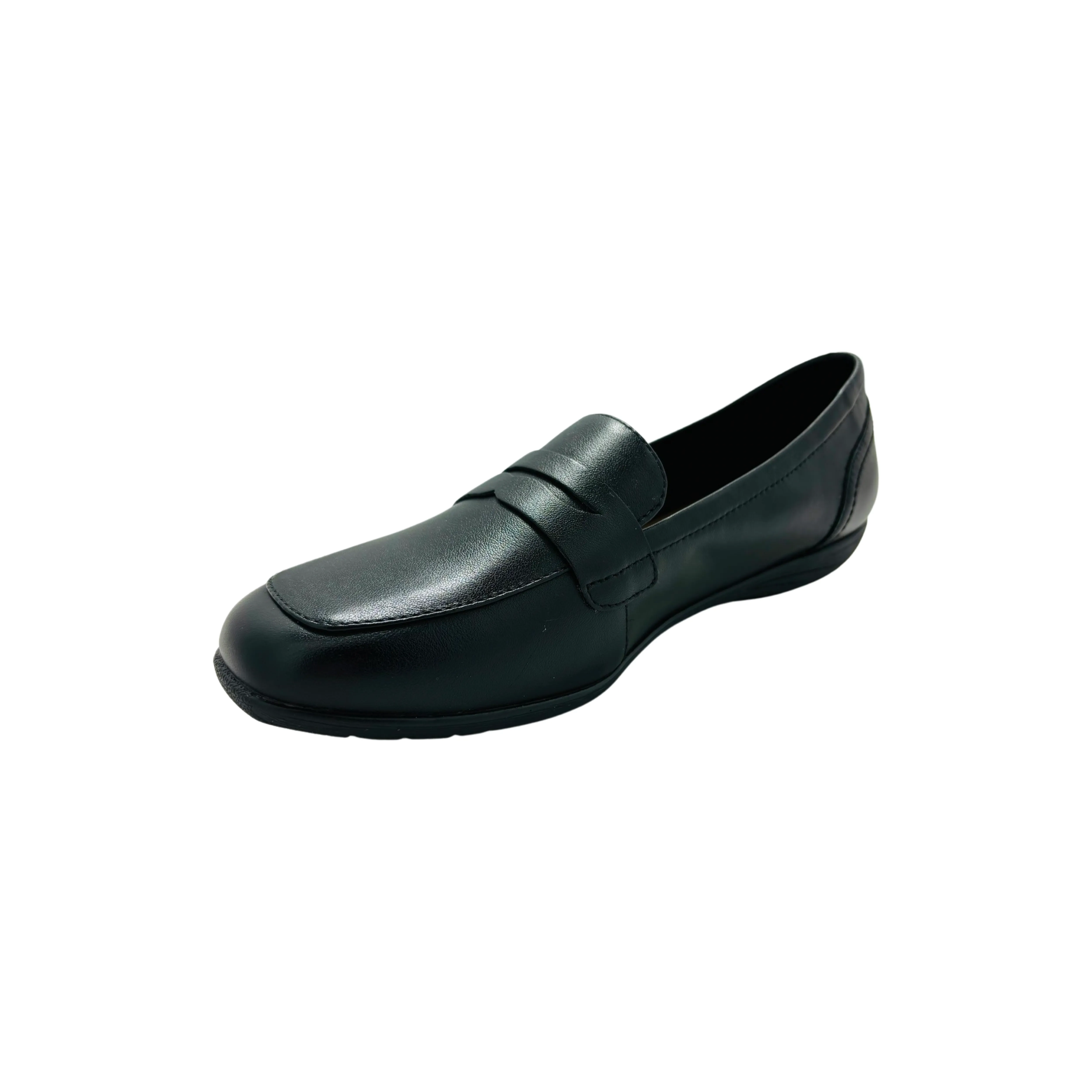 74822 Black Leather Loafer