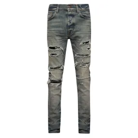 AMIRI SEQUIN THRASHER JEAN - VINTAGE INDIGO