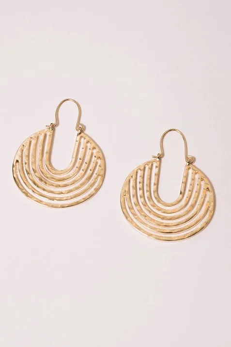 Anjuli Hoop Earrings - 18K Gold Plating