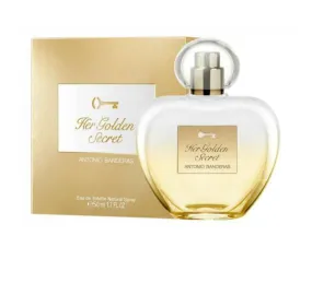 Antonio Banderas Her Golden Secret Eau De Toiliette Spray for Women 2.7 oz