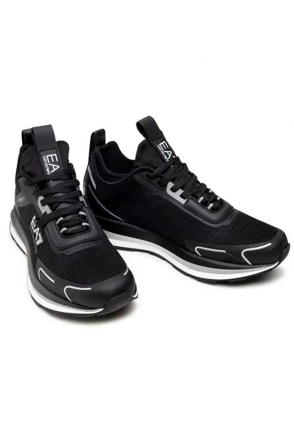 Armani EA7 Trainers High Rise Logo Black