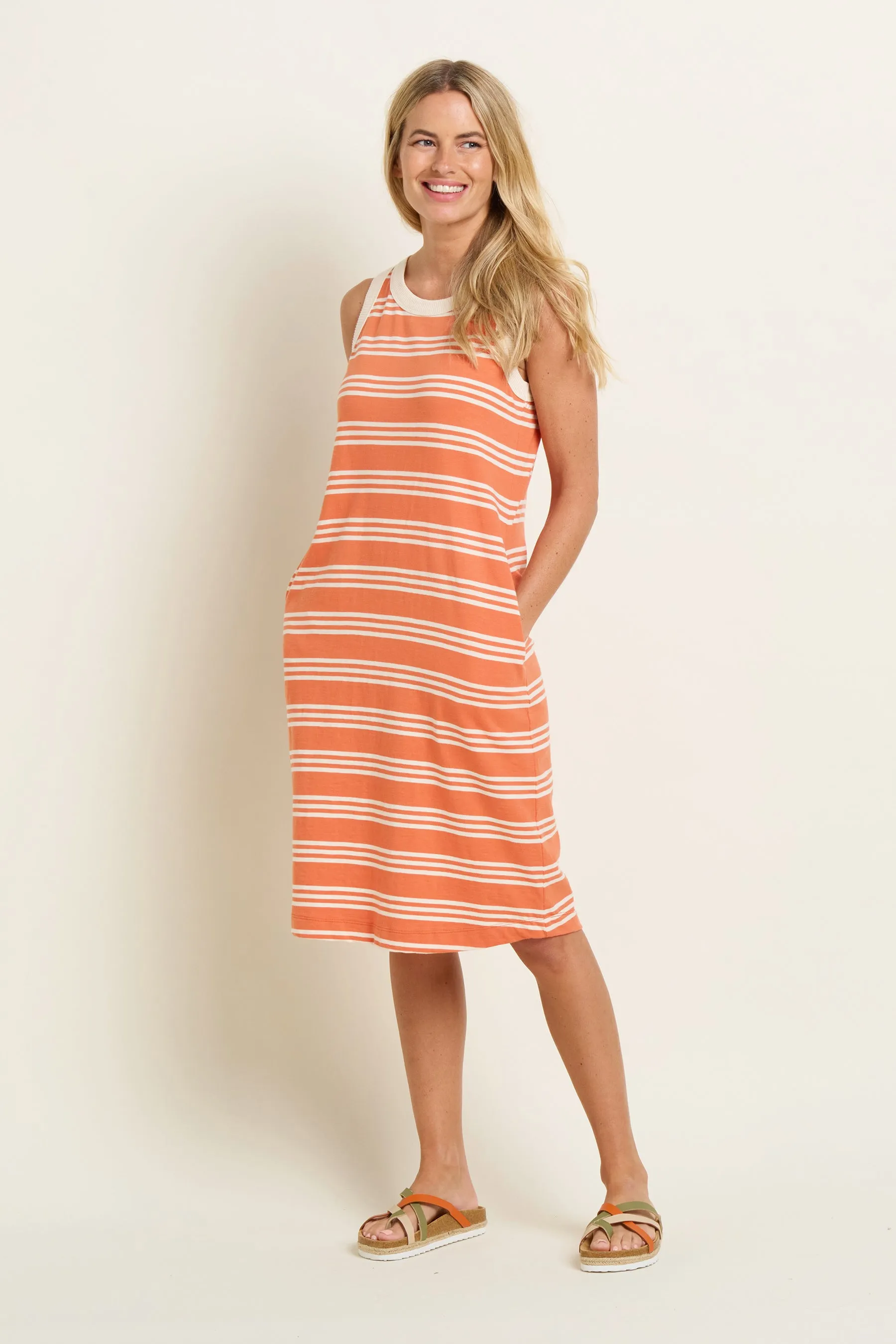 Ava Stripe Sleeveless Dress