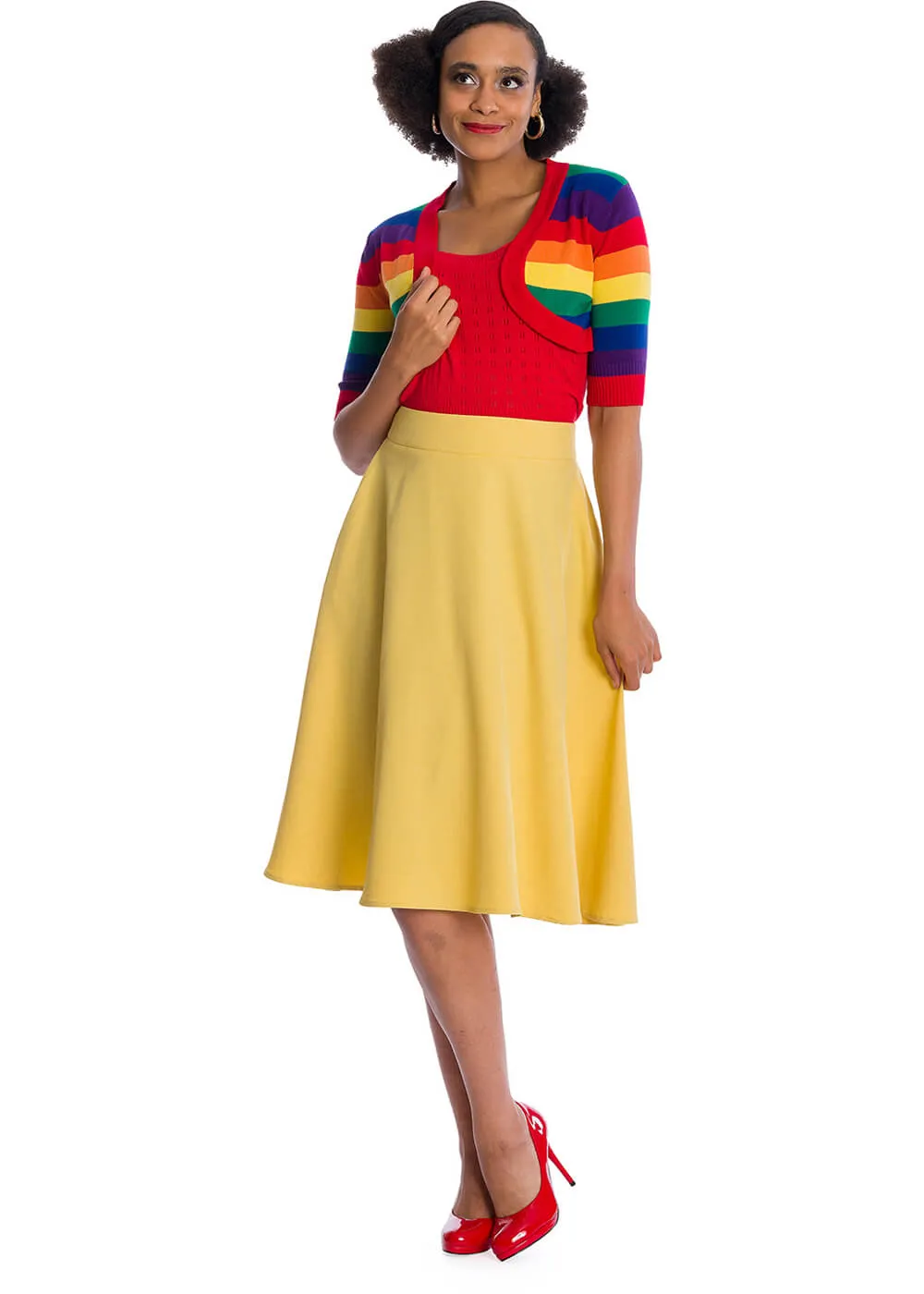 Banned Love Wins Rainbow 50's Bolero Multicolour