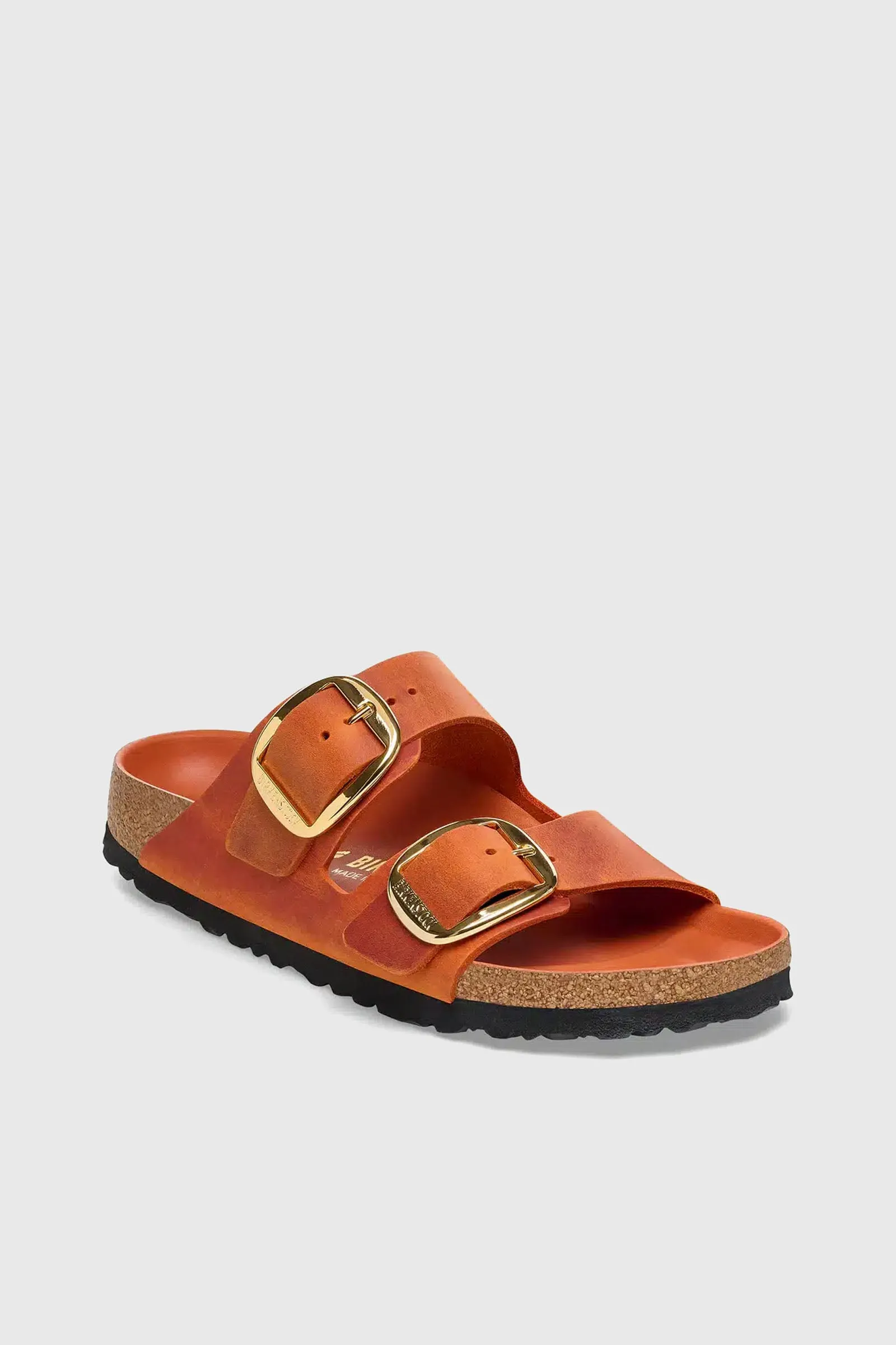 Birkenstock Arizona Big Buckle Pelle Oliata Arancio Donna