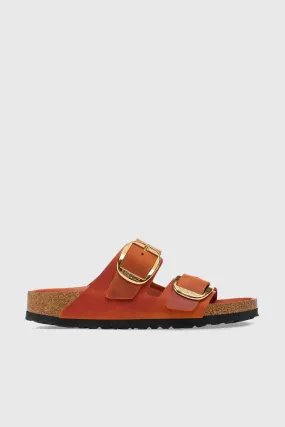 Birkenstock Arizona Big Buckle Pelle Oliata Arancio Donna