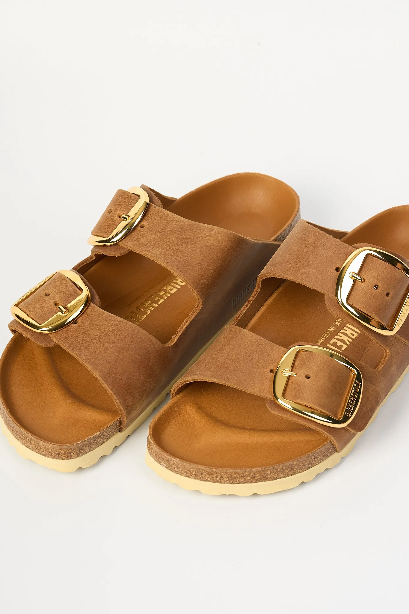 Birkenstock Ciabatta Arizona Big Buckle Cognac Donna