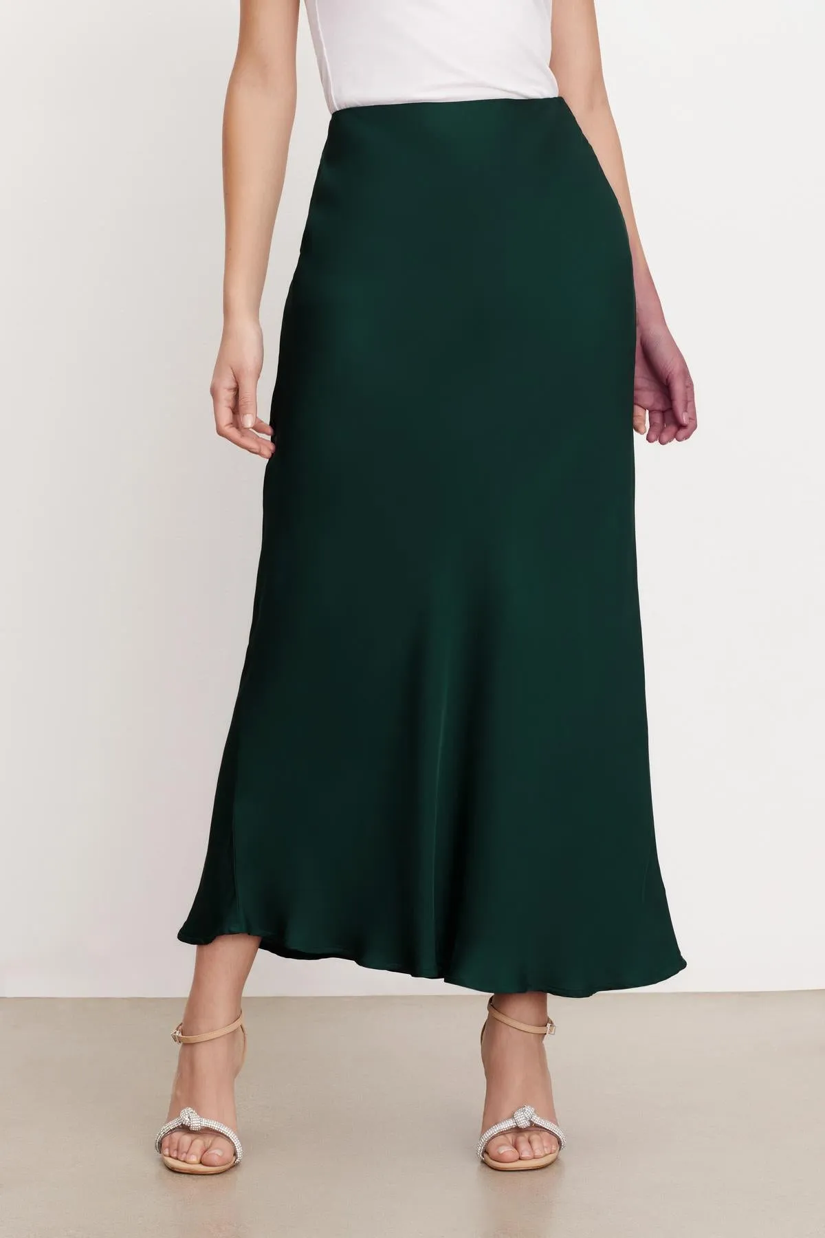 CADENCE SATIN MAXI SKIRT