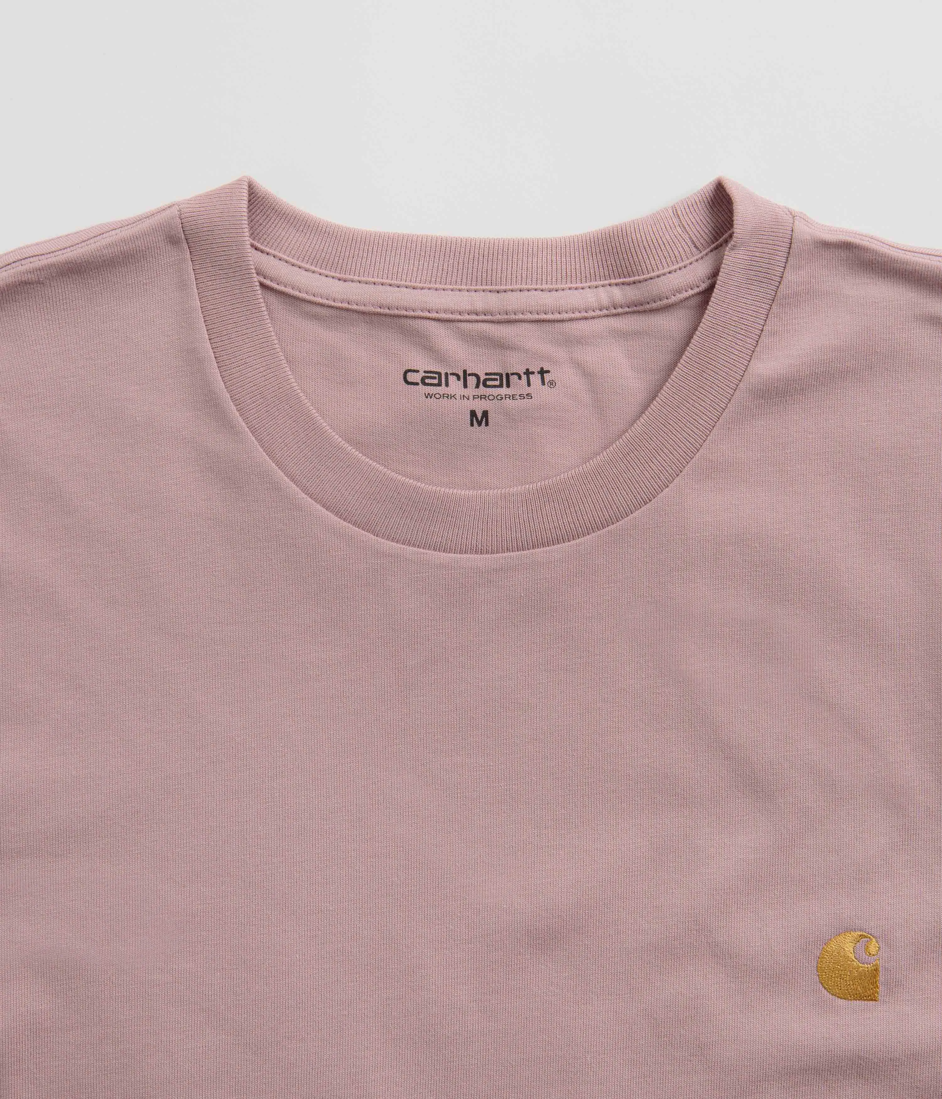 Carhartt Chase T-Shirt - Glassy Pink / Gold