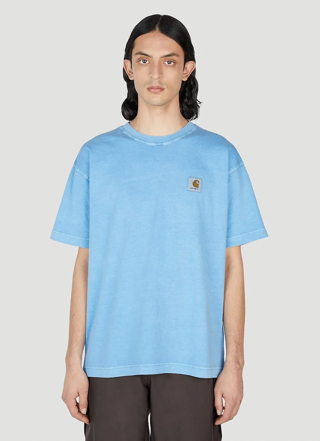 Carhartt  |Crew Neck Street Style Cotton Short Sleeves Logo