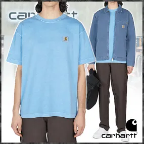 Carhartt  |Crew Neck Street Style Cotton Short Sleeves Logo