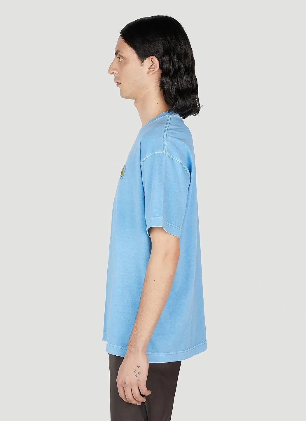 Carhartt  |Crew Neck Street Style Cotton Short Sleeves Logo