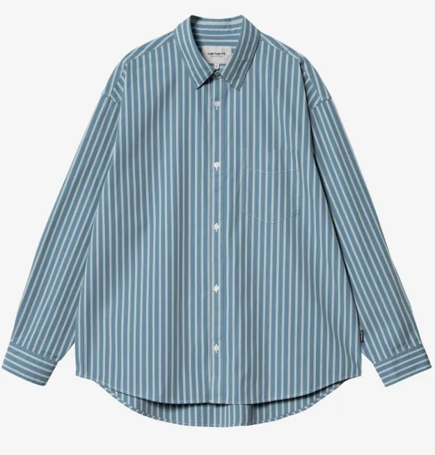 Carhartt  |Stripes Unisex Street Style Long Sleeves Plain Cotton Logo