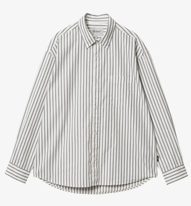 Carhartt  |Stripes Unisex Street Style Long Sleeves Plain Cotton Logo