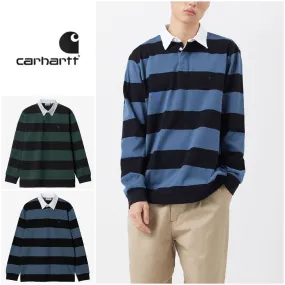 Carhartt  |Unisex Street Style Long Sleeves Cotton Logo Polos