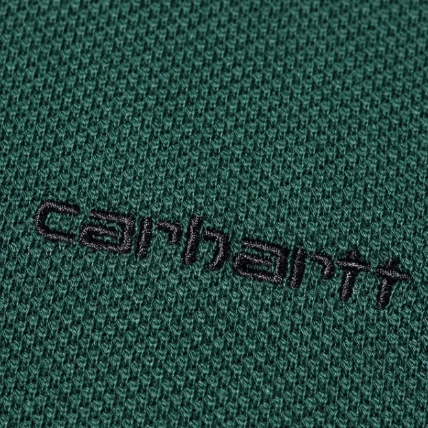 Carhartt  |Unisex Street Style Long Sleeves Plain Cotton Logo Polos