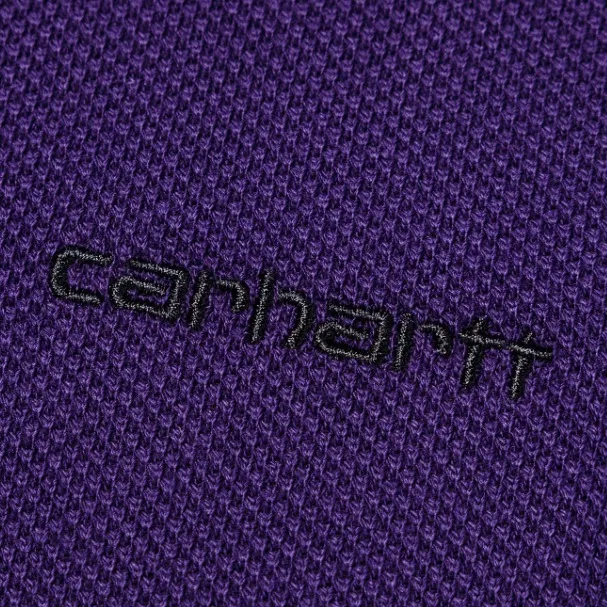 Carhartt  |Unisex Street Style Long Sleeves Plain Cotton Logo Polos