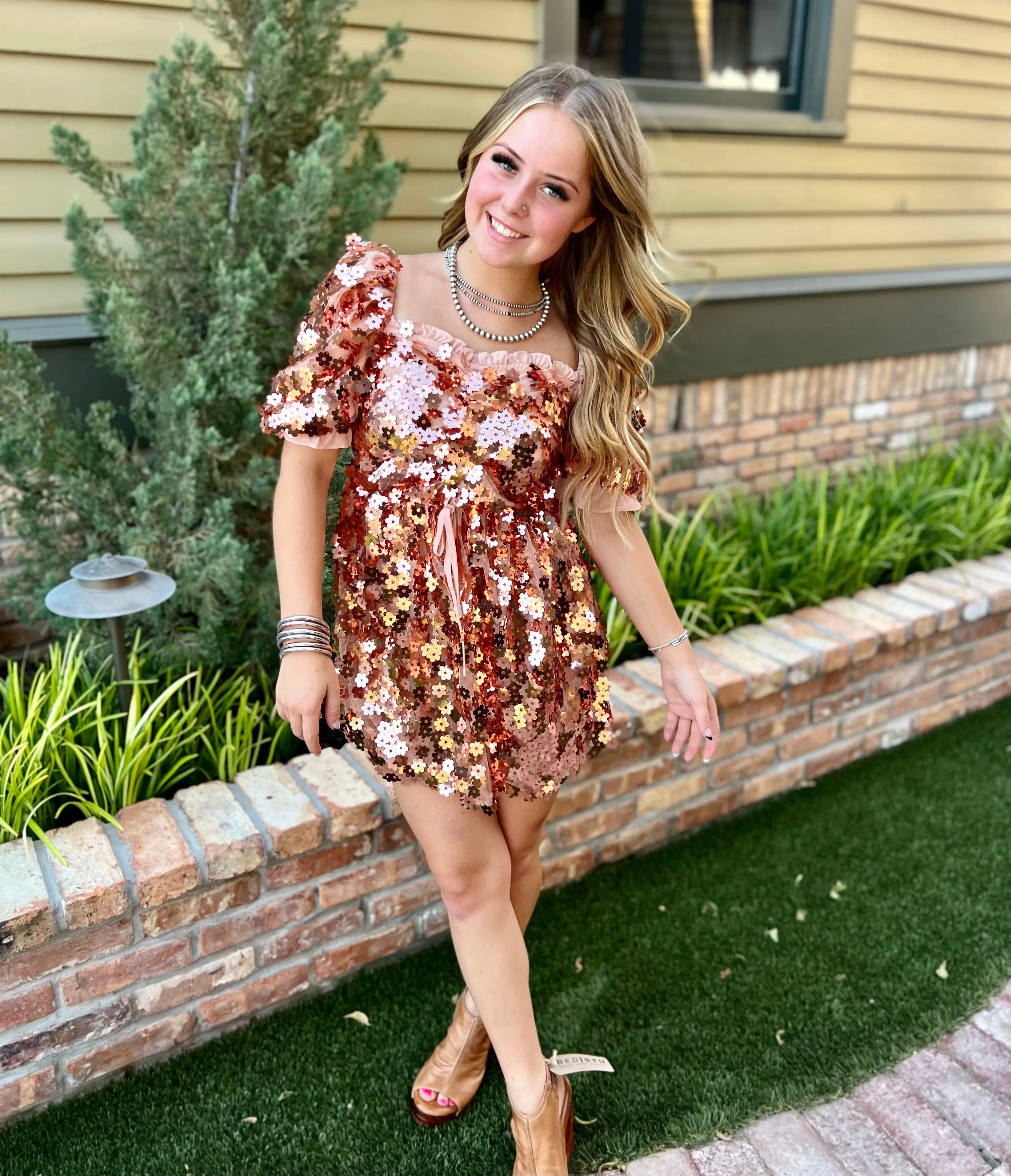 Colby Puff Sleeve Mini Dress