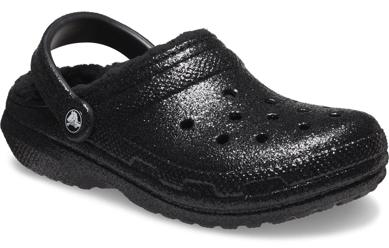 Crocs 205842 Womens Classic Glitter Lined Clog