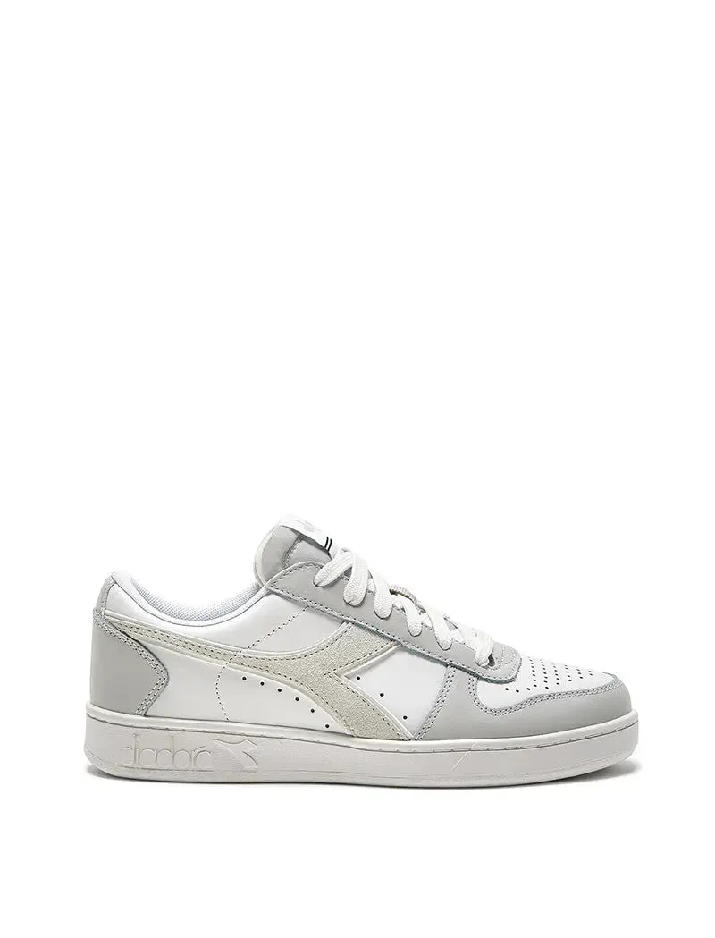 Diadora Magic Basket Low Leather Trainer Dawn Blue / White