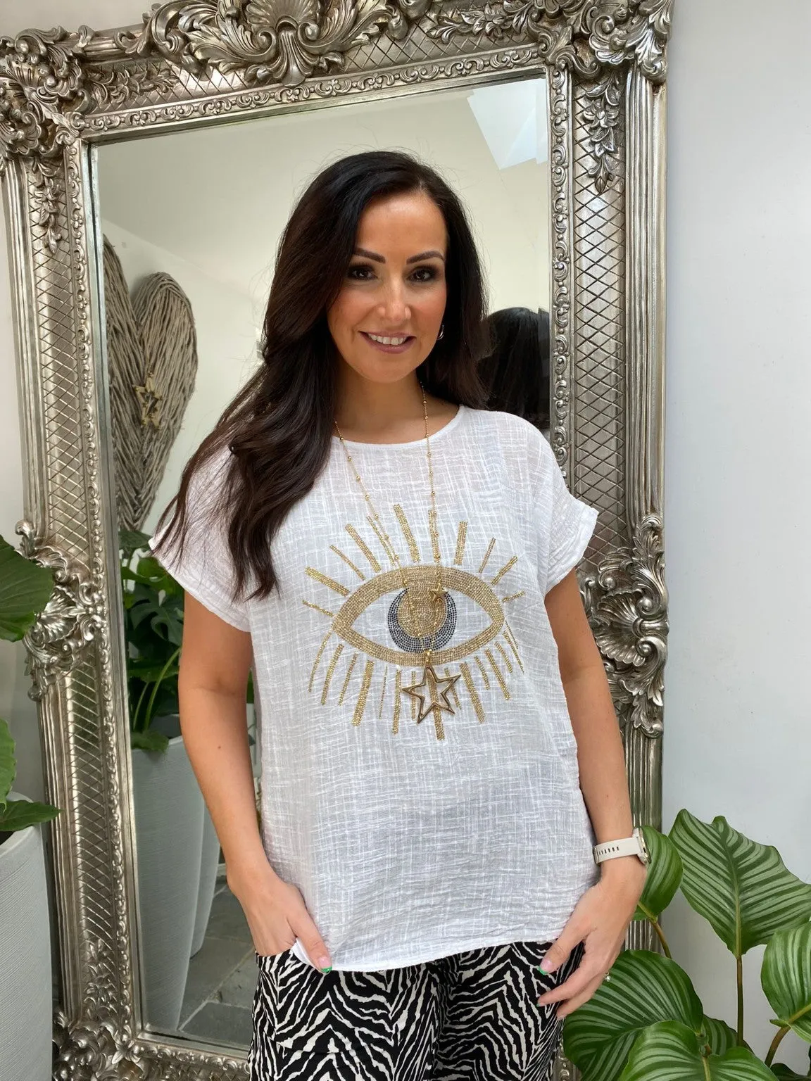 Diamond Embellished Eye Top Maddie