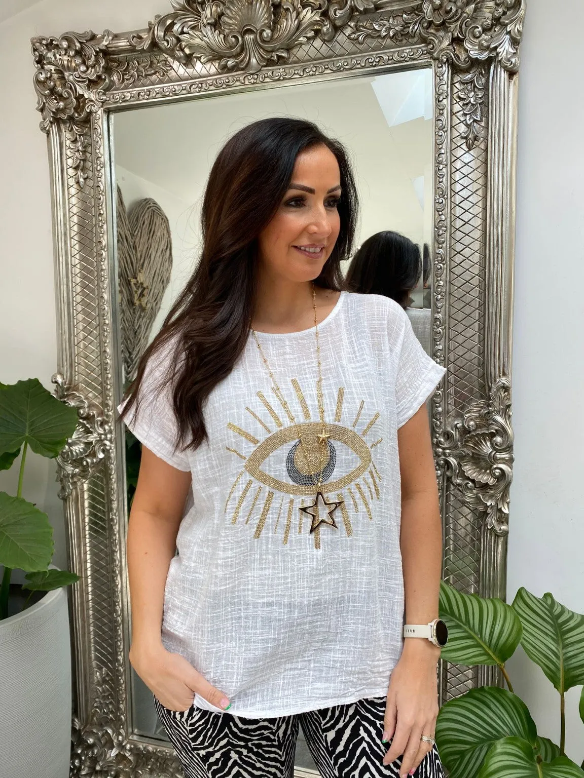 Diamond Embellished Eye Top Maddie