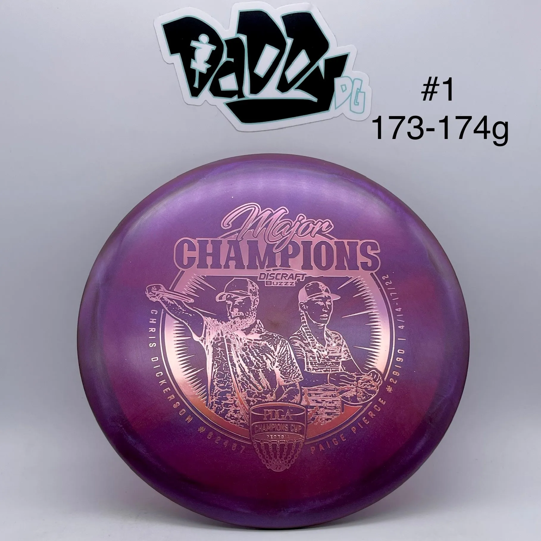 Discraft Z Swirl 2022 Tour Series Champions Cup Buzzz Midrange