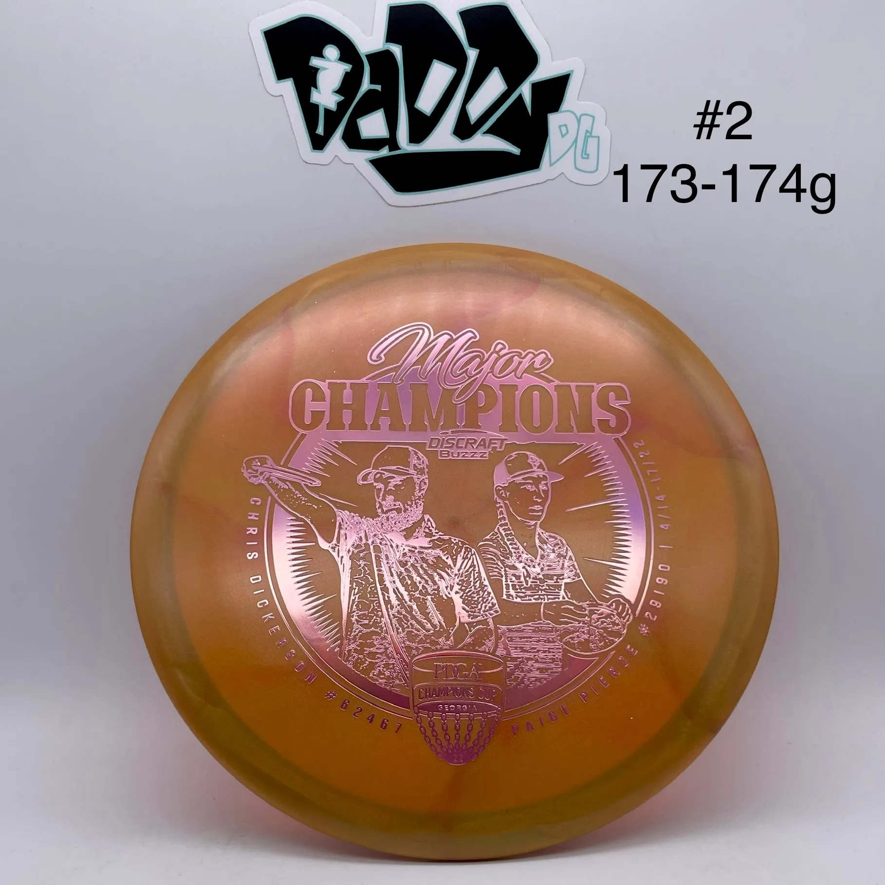 Discraft Z Swirl 2022 Tour Series Champions Cup Buzzz Midrange