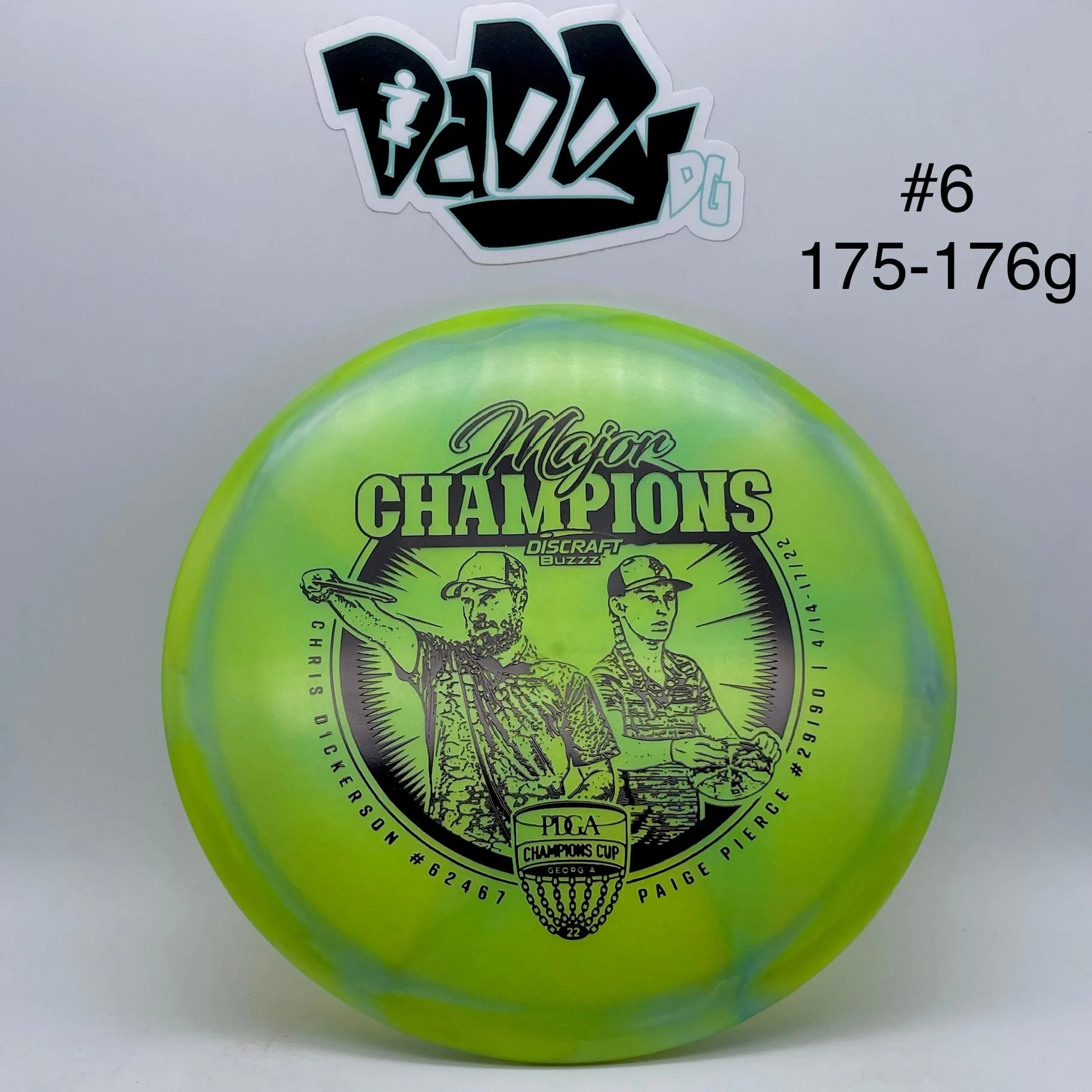 Discraft Z Swirl 2022 Tour Series Champions Cup Buzzz Midrange