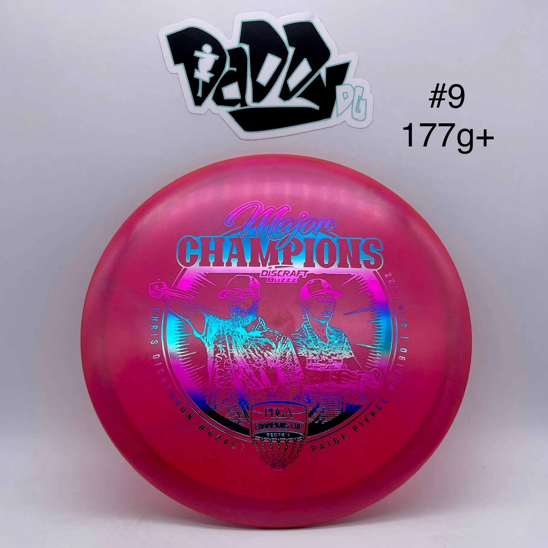 Discraft Z Swirl 2022 Tour Series Champions Cup Buzzz Midrange