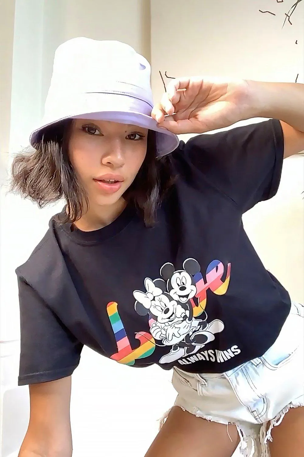 Disney Love Always Wins Distressed T-Shirt