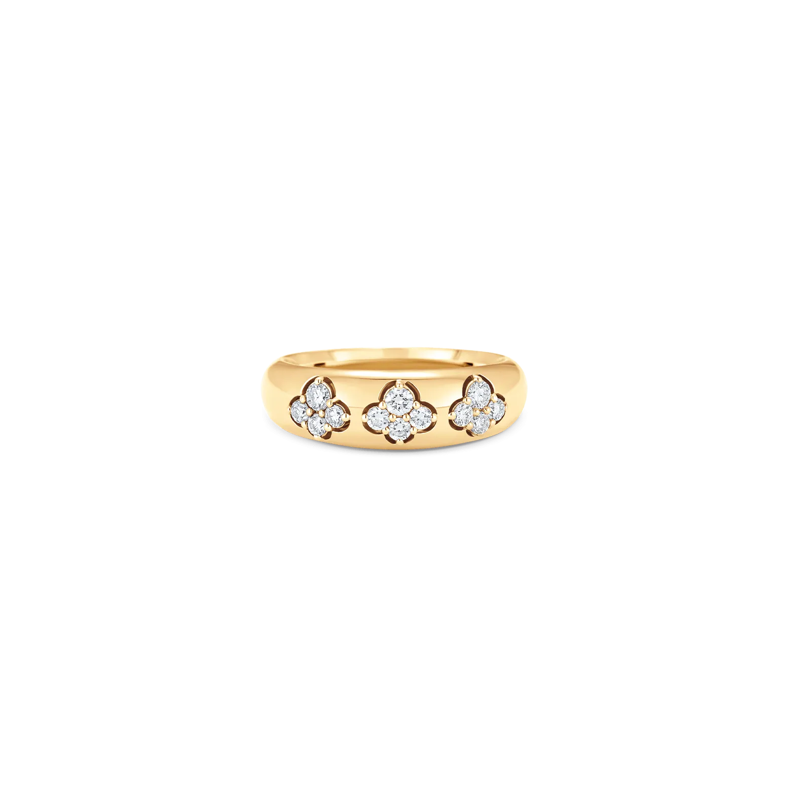 Dujour Multi-Cluster Diamond and Gold Ring