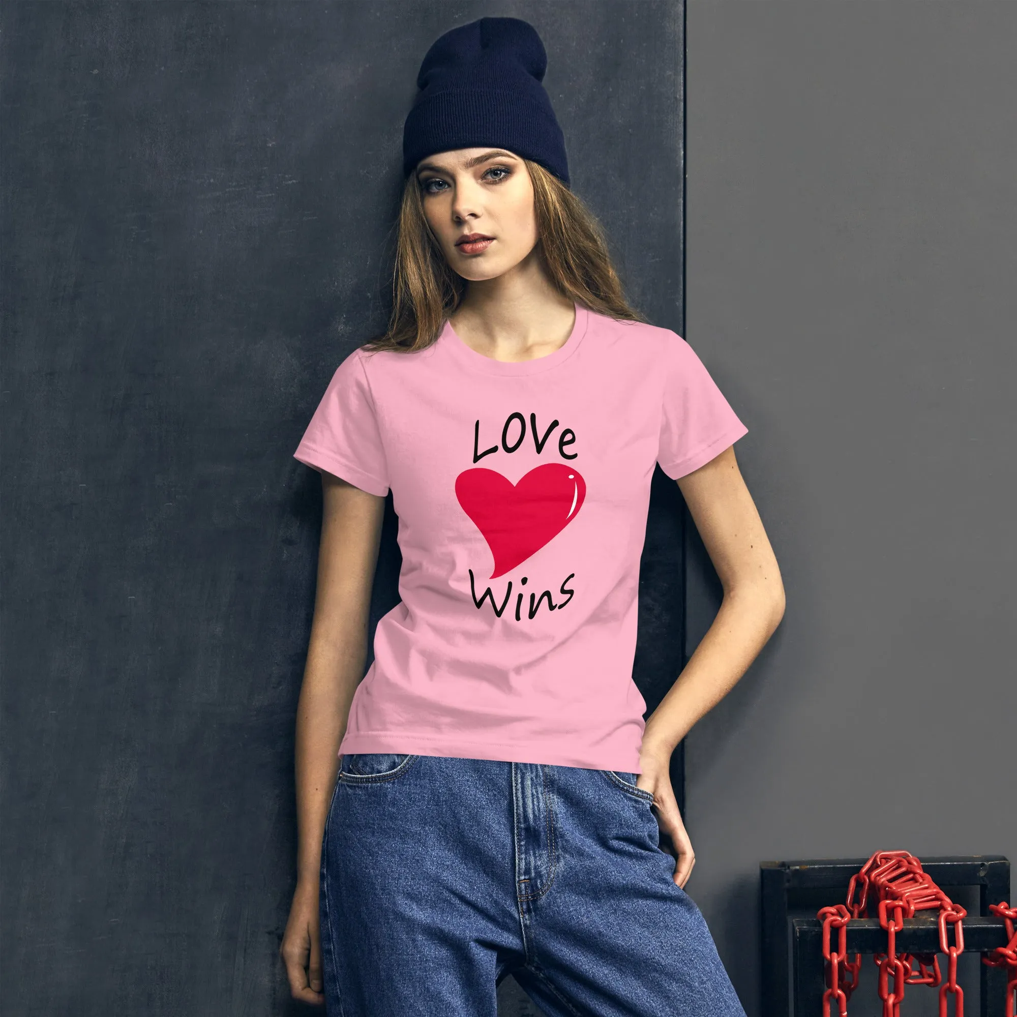 Fitted Love Wins Tee