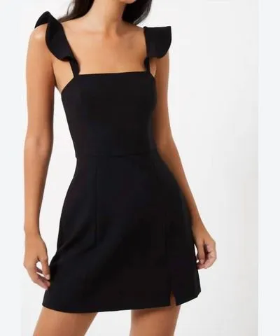 French Connection Whisper Ruffle Strap Dress