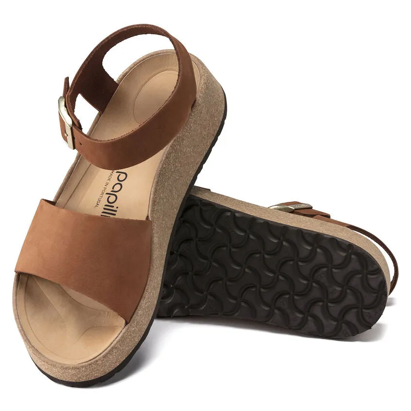 Glenda - Pecan Nubuck Leather