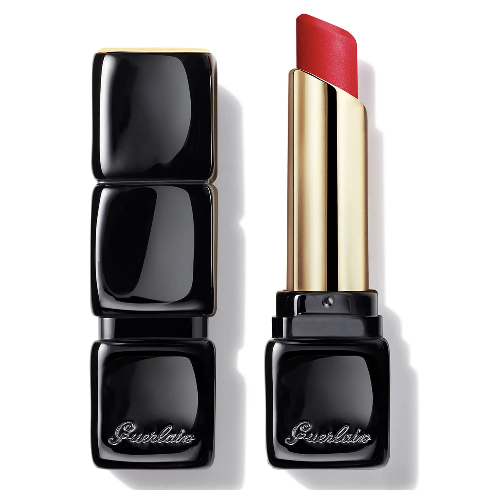 Guerlain Kisskiss Tender Matte 16 Hour Comfort Lightweight Luminous Matte Lipstick 2.8g (Various Shades) - 775 Kiss Rouge