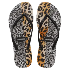 Havaianas Slim Print Mixed Animal Ladies Thongs