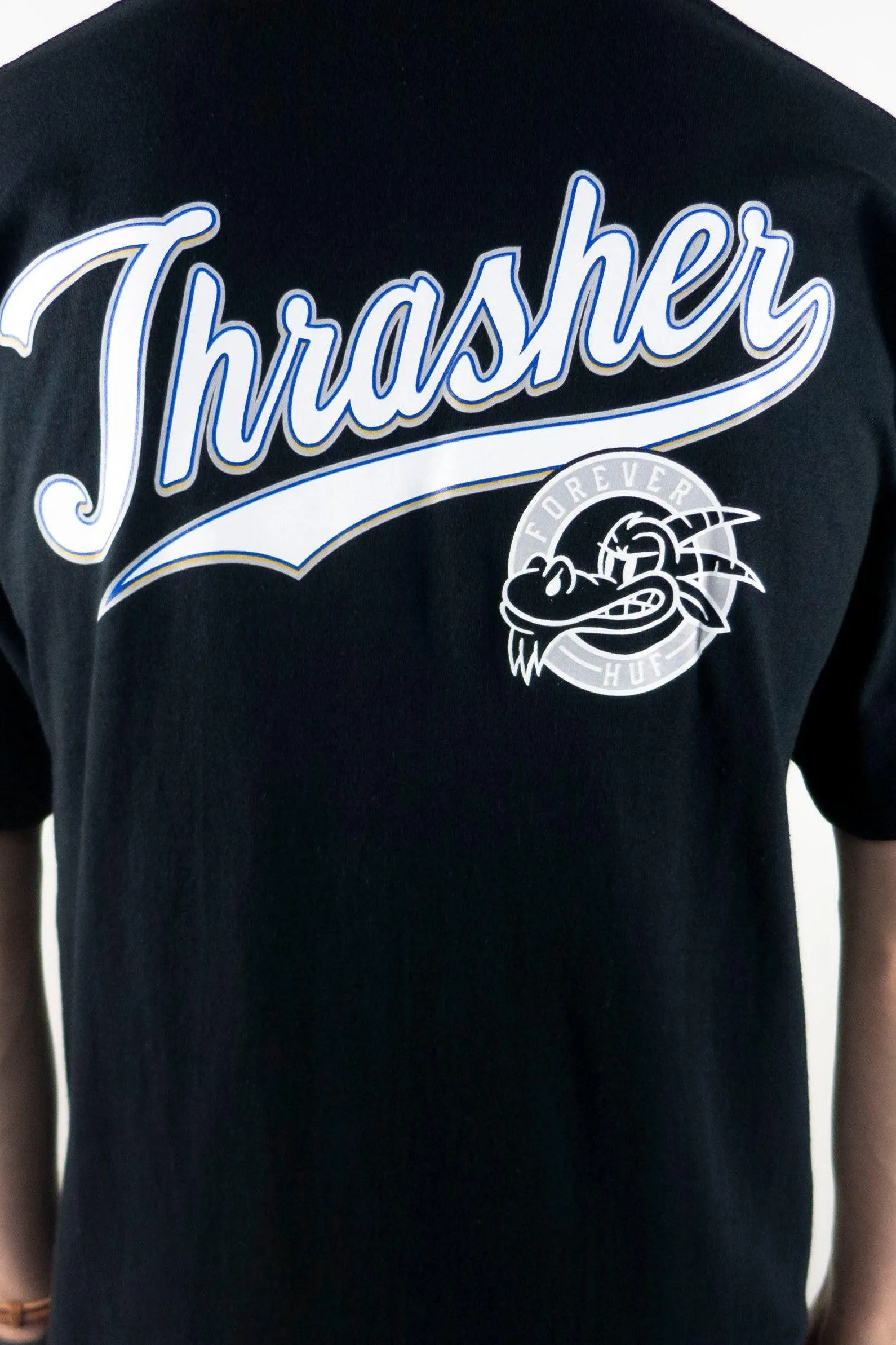 HUF x Thrasher Portola T-Shirt - Black exclusive at Remix