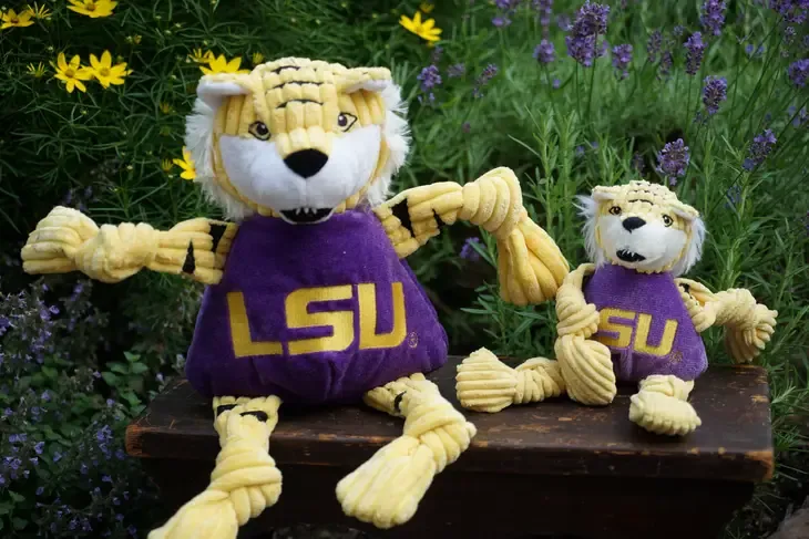 Huggle Hounds Dog Toy / Louisiana State Mike the Tiger Knottie