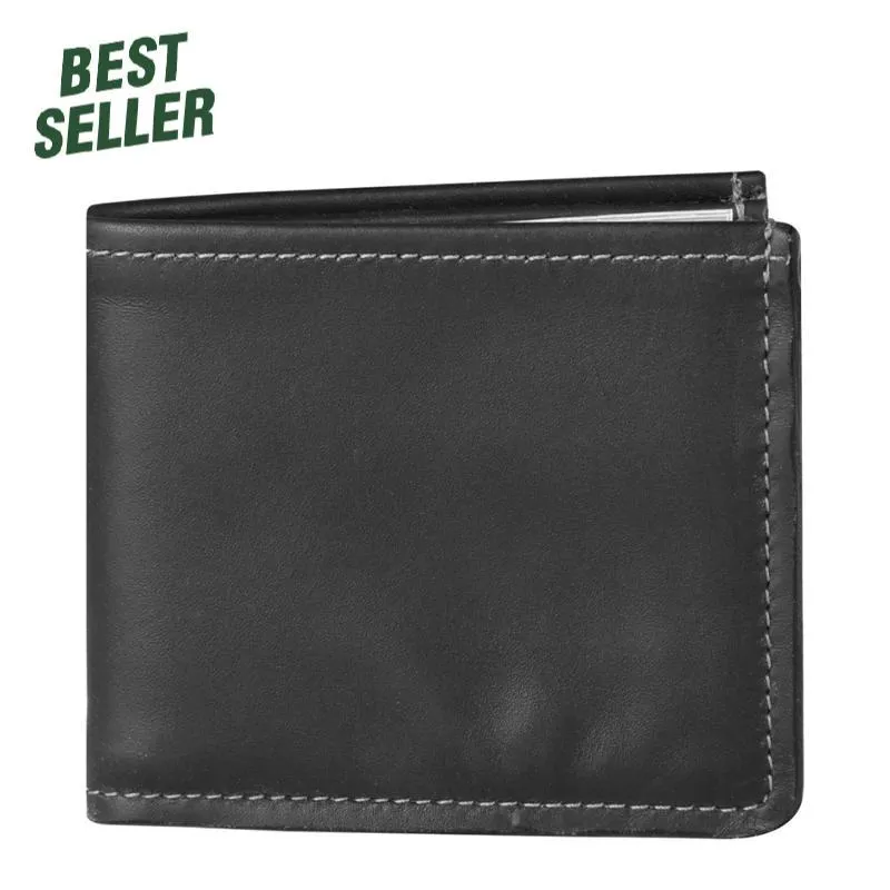 Leather Bi-Fold Wallet Made in USA by Duluth Pack