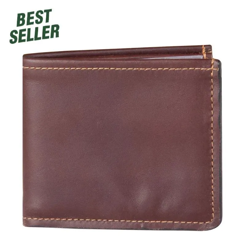 Leather Bi-Fold Wallet Made in USA by Duluth Pack