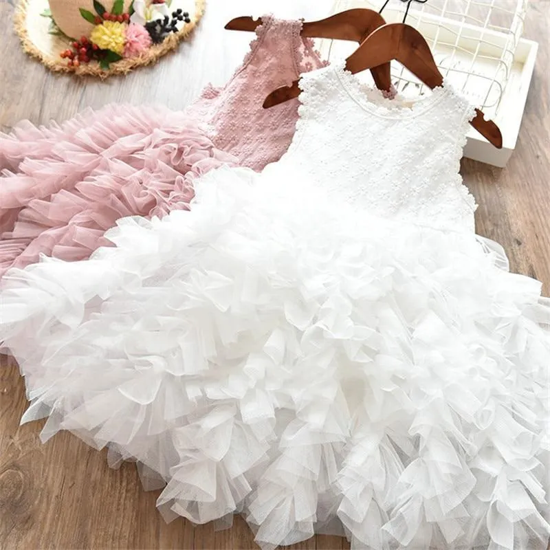 Little Princess Ruffle Lace Dress-Priority Shipping