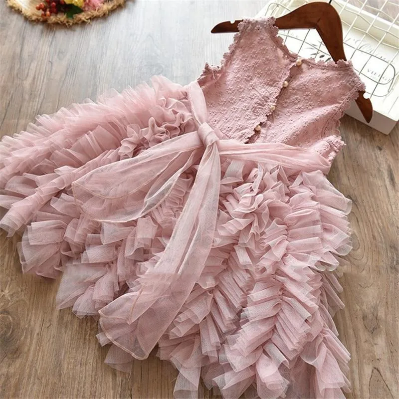 Little Princess Ruffle Lace Dress-Priority Shipping