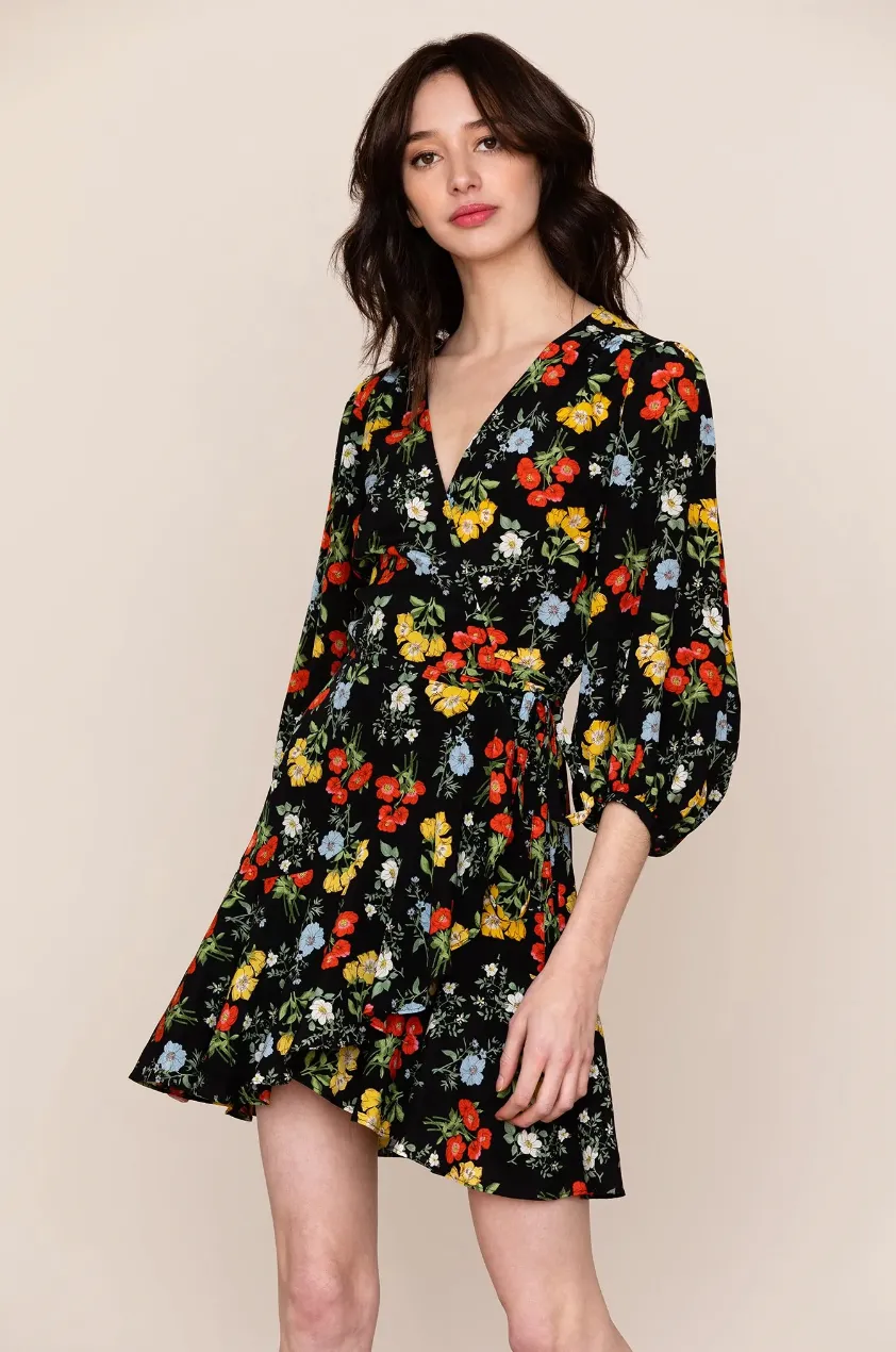 Love Wins Dress - Black Floral