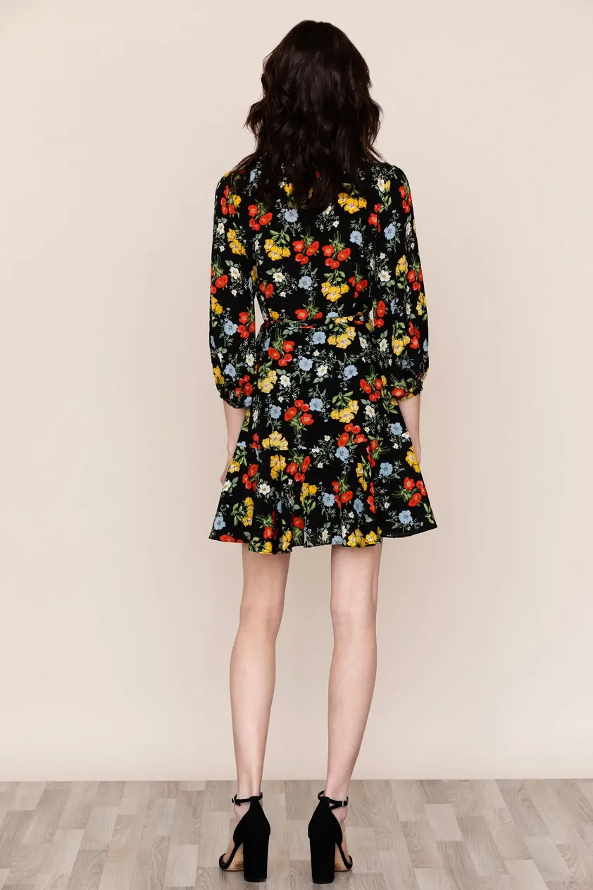 Love Wins Dress - Black Floral