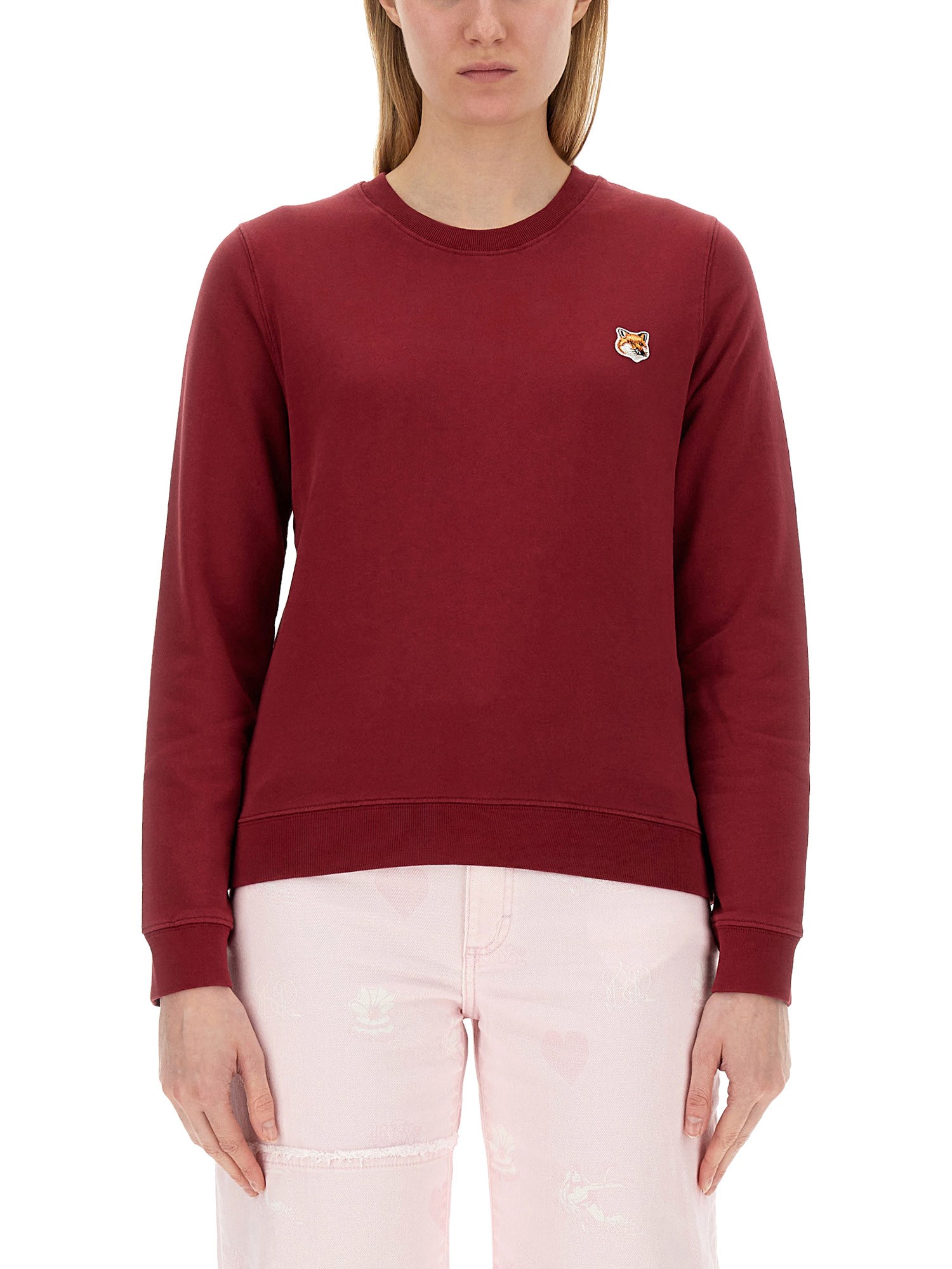 MAISON KITSUNÉ    COTTON FOX HEAD SWEATSHIRT